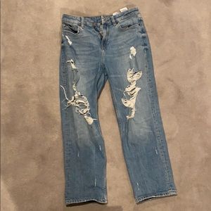 Distressed Tommy Hilfiger denim jeans